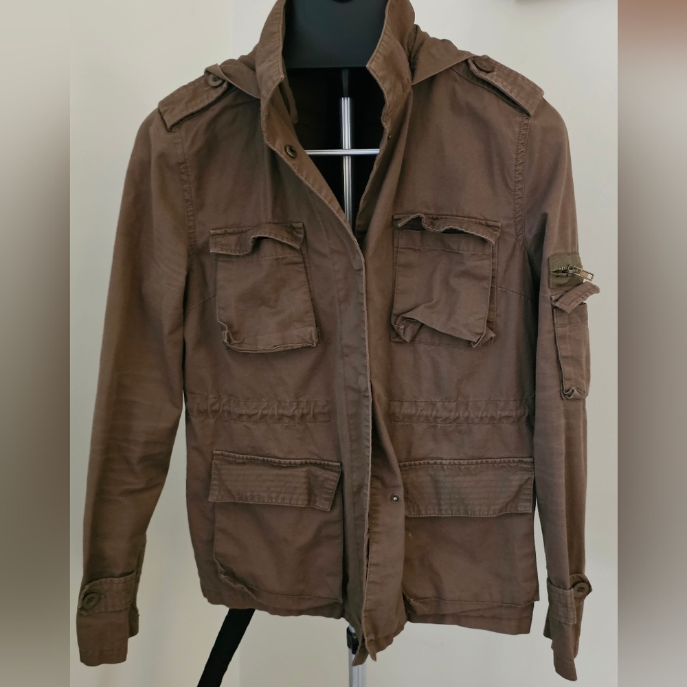 Light Love Tree Green Utility Jacket